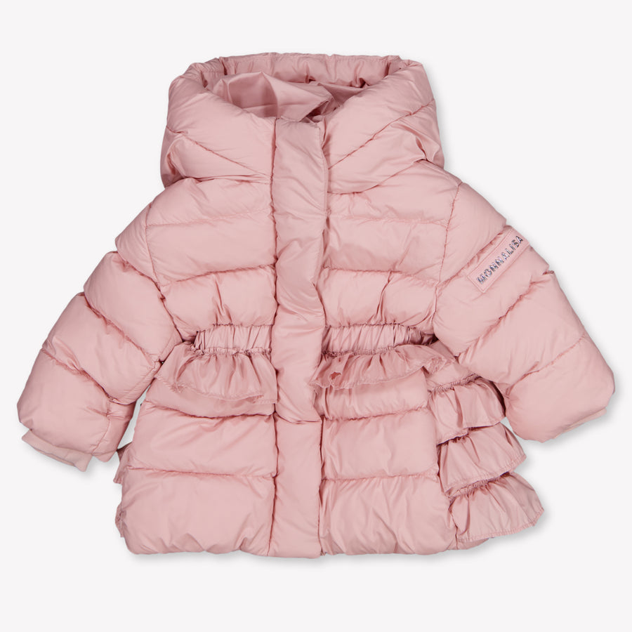 MonnaLisa Baby Meisjes Winterjas In Licht Roze