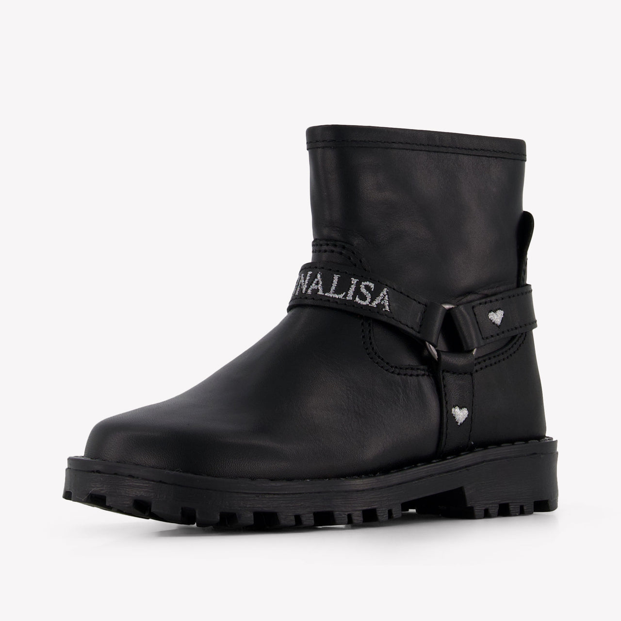 MonnaLisa Mädchen Stiefel rein Schwarz