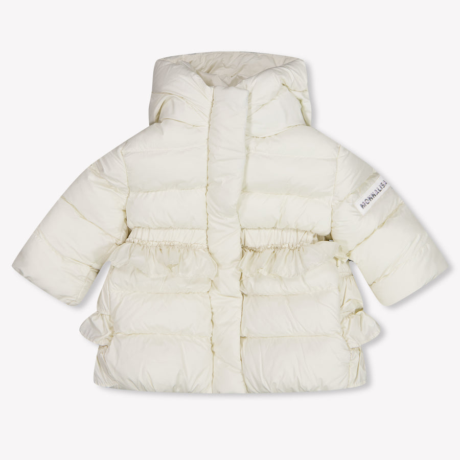 MonnaLisa Bébé Filles Manteaux d'hiver en blanc cassé