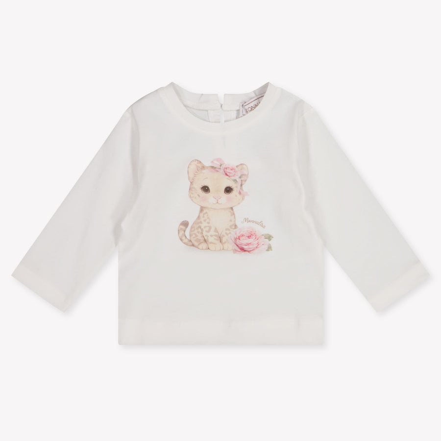 MonnaLisa Bambino Ragazze Maglietta dentro Off White