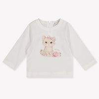 MonnaLisa Bébé Filles T-shirt en blanc cassé