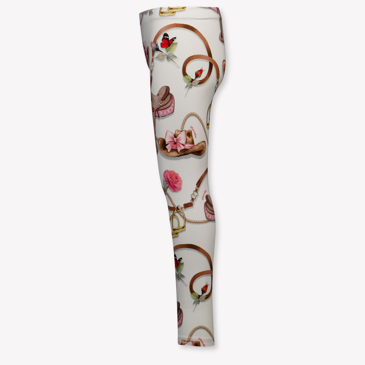 MonnaLisa Kinder Mädchen Leggings rein Grauweiß