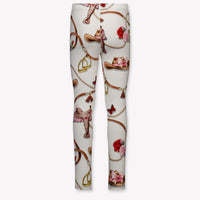 MonnaLisa Kinder Mädchen Leggings rein Grauweiß