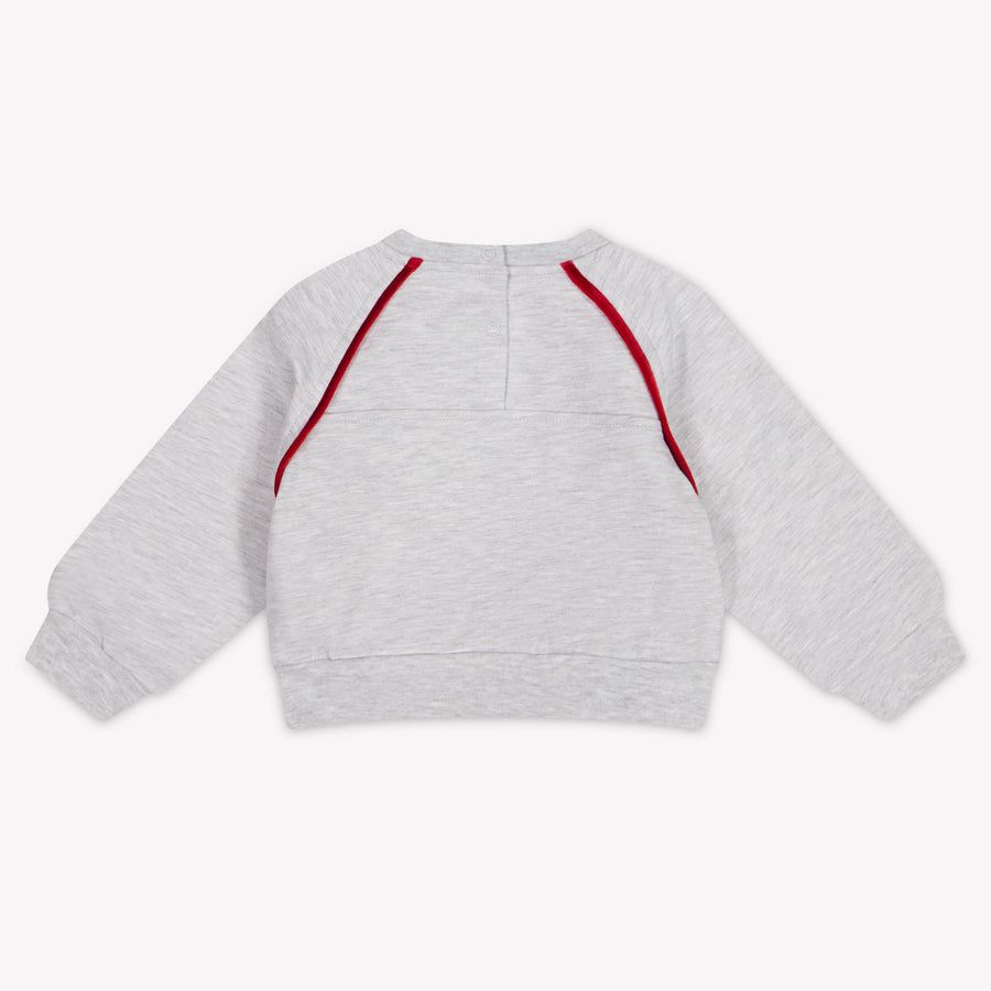 MonnaLisa Bambino Ragazze Maglione dentro Grigio Chiaro