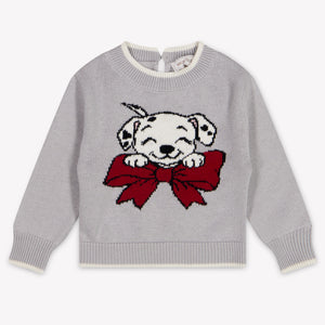 MonnaLisa Bambino Ragazze Maglione dentro Grigio Chiaro