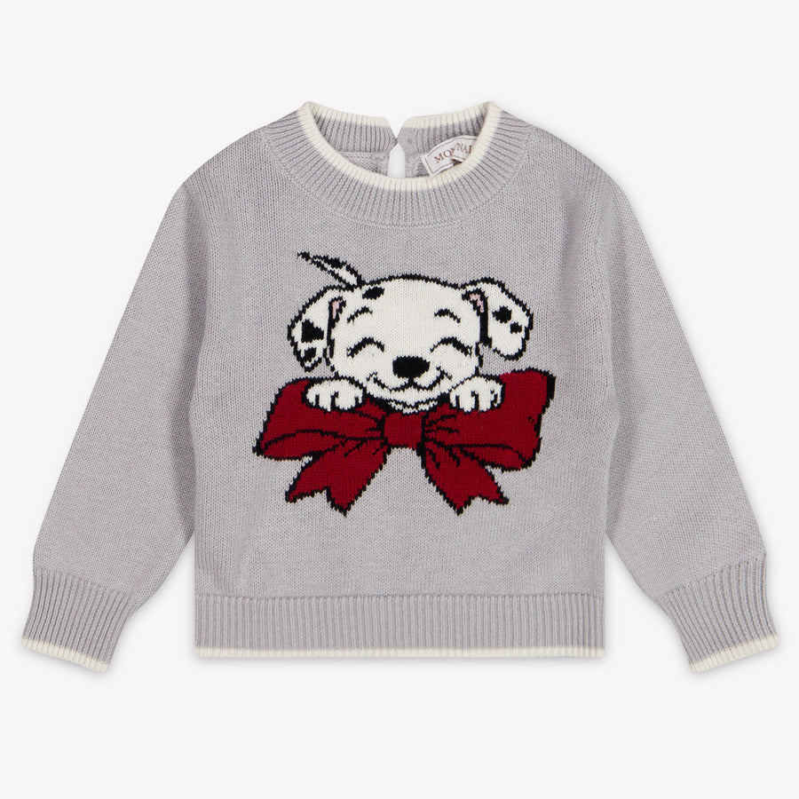 MonnaLisa Bambino Ragazze Maglione dentro Grigio Chiaro