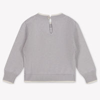 MonnaLisa Bambino Ragazze Maglione dentro Grigio Chiaro
