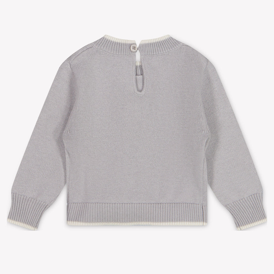 MonnaLisa Bambino Ragazze Maglione dentro Grigio Chiaro