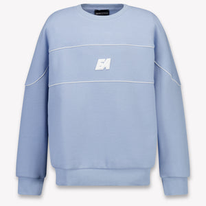 Armani Kinder Chicos suéter en Azul Claro