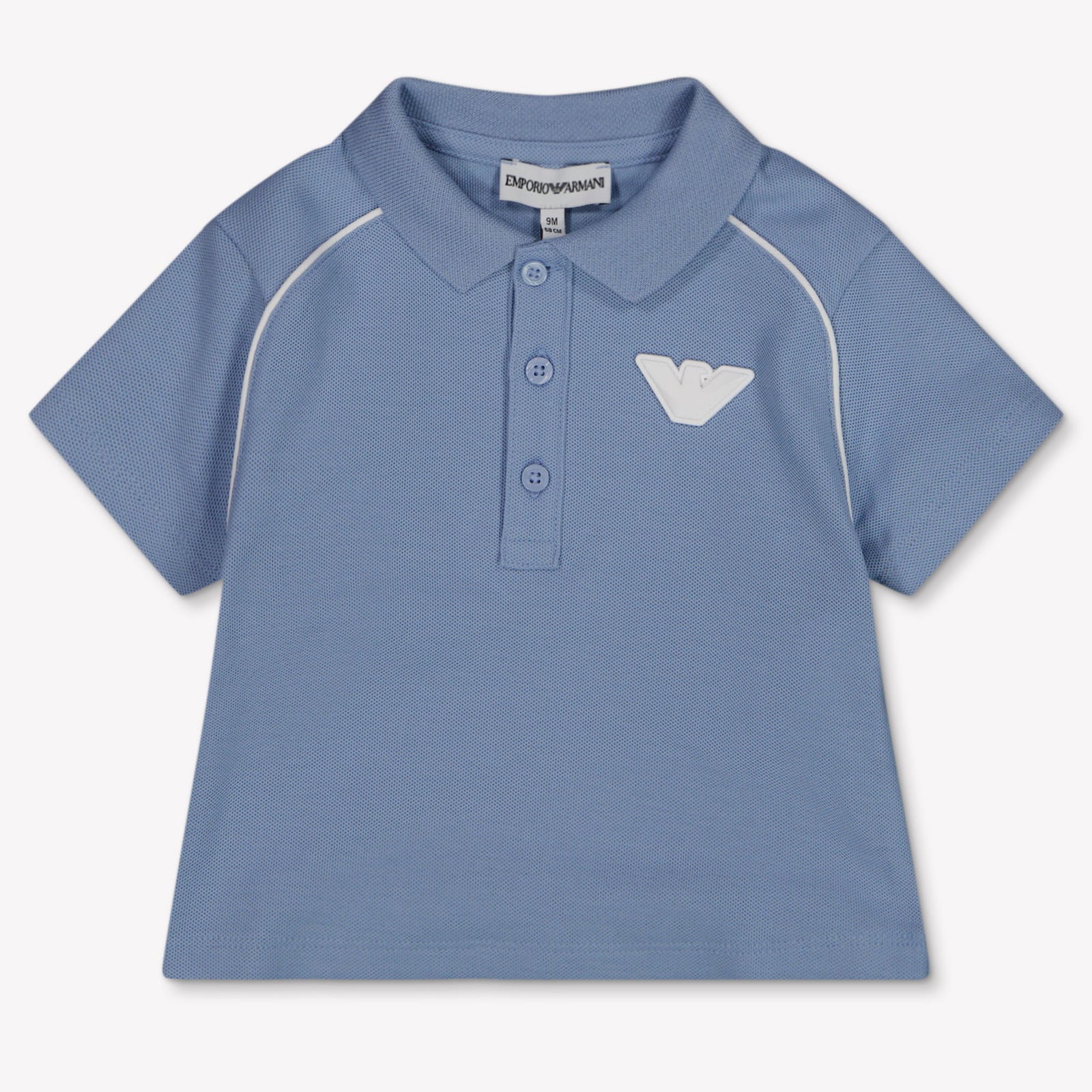 Armani Baby Boys Polo In Light Blue