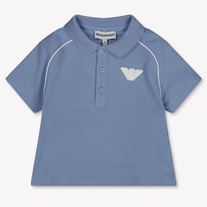 Armani Bébé Garçons Polo En Bleu Clair