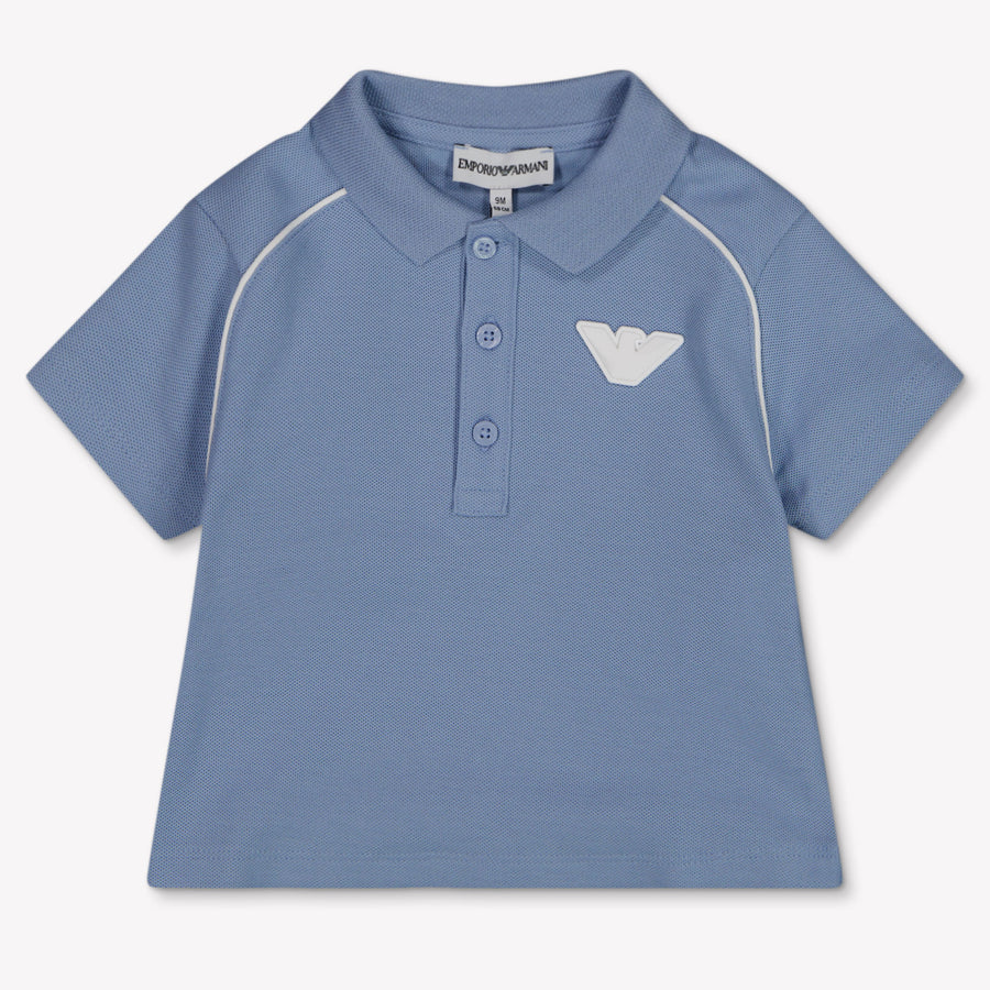 Armani Bébé Garçons Polo En Bleu Clair