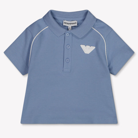 Armani Bébé Garçons Polo En Bleu Clair