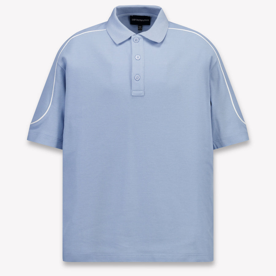 Armani Kinder Jungen Polo In Hellblau