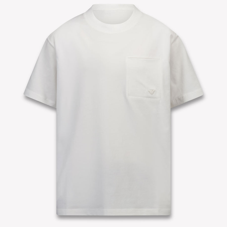 Armani Kinder Jungen T-Shirt In Weiß