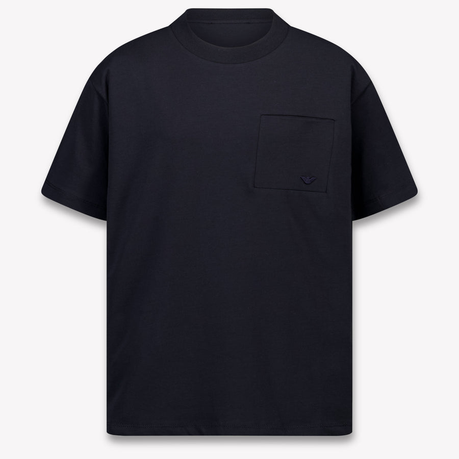 Armani Kinder Jungen T-Shirt In Marineblau