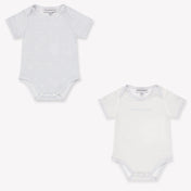 Armani Baby Boys Romper In Light Blue