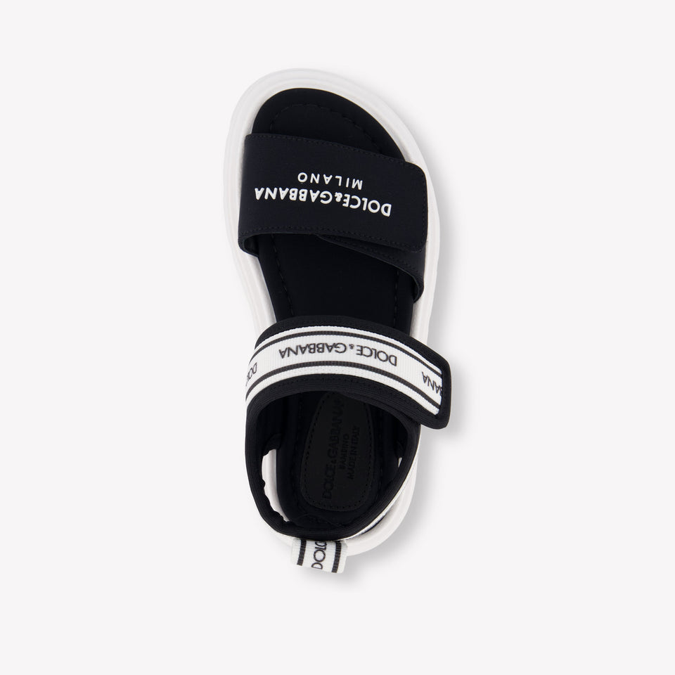 Dolce & Gabbana Unisex-Sandalen in Schwarz