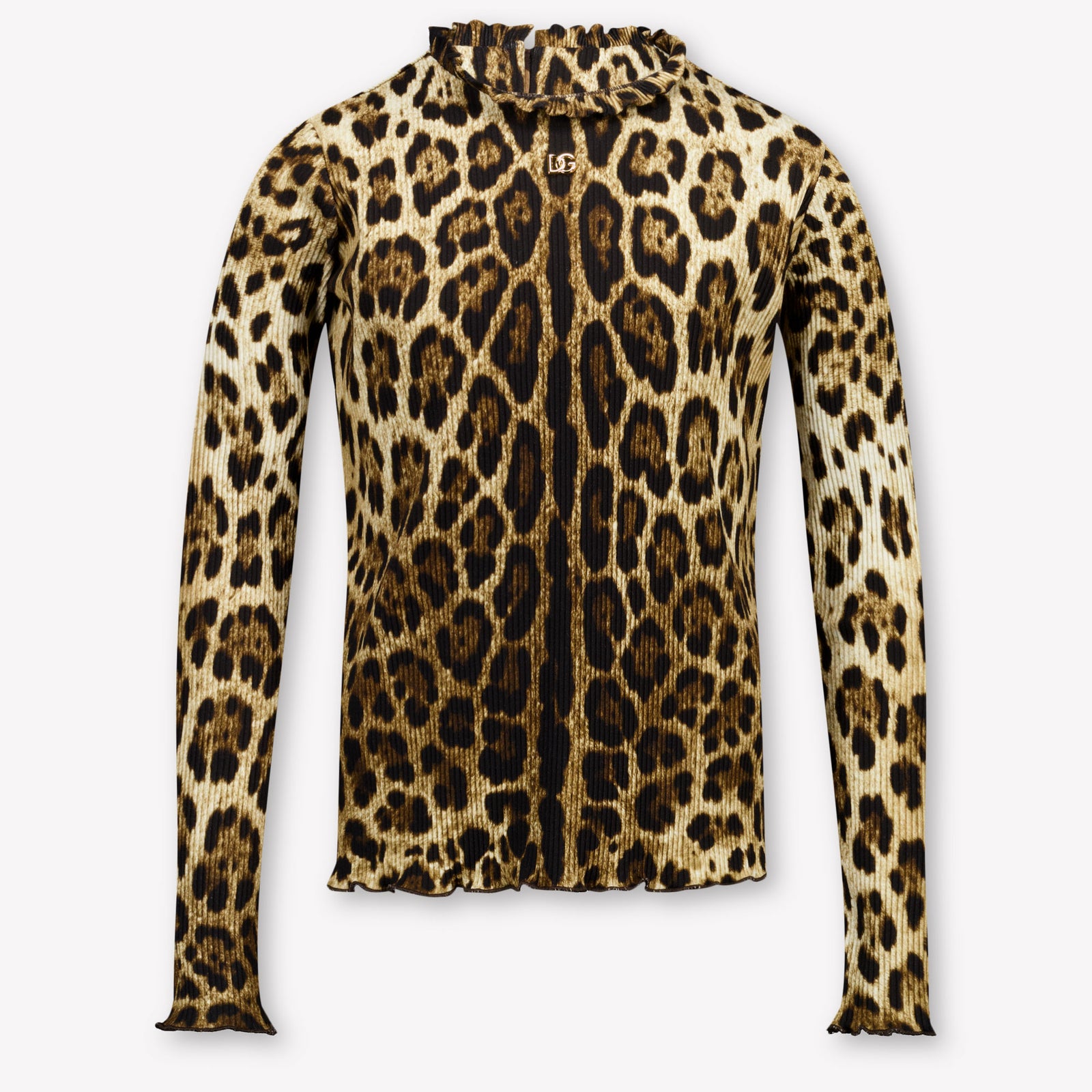 Dolce & Gabbana Kinder Meisjes T-Shirt In Panter