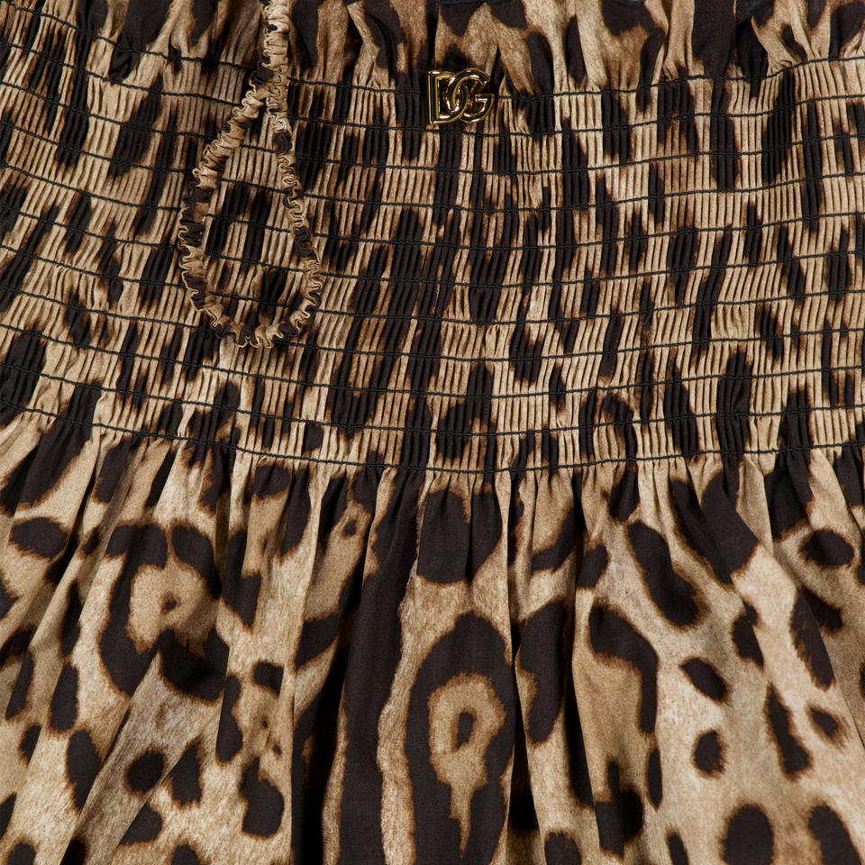 Dolce & Gabbana Bambini Ragazze Vestirsi Pantera