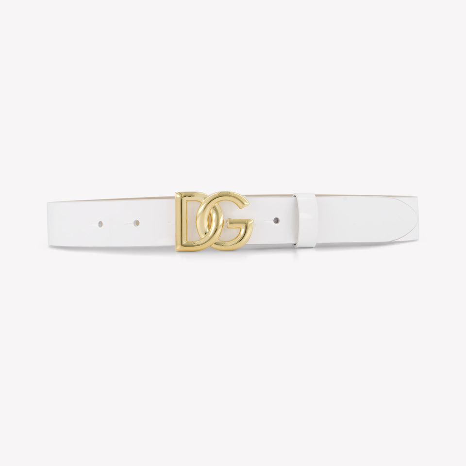 Dolce & Gabbana Kinder Meisjes Riem In Wit