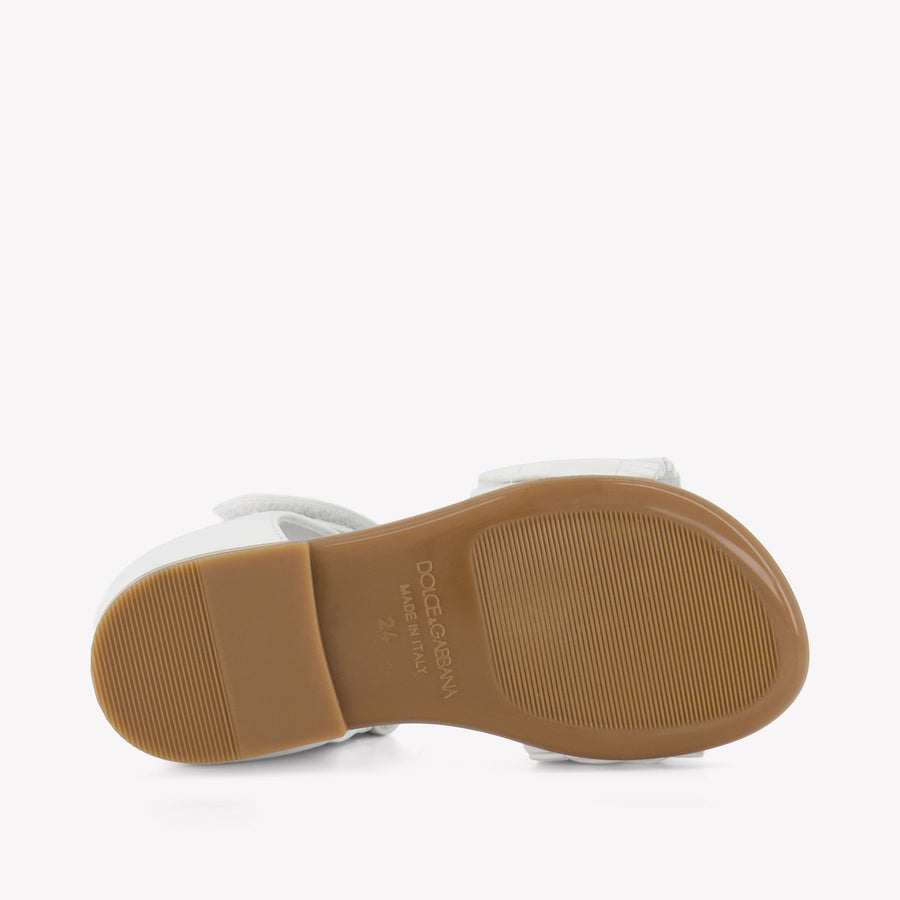 Dolce & Gabbana Mädchen Sandalen In Weiß