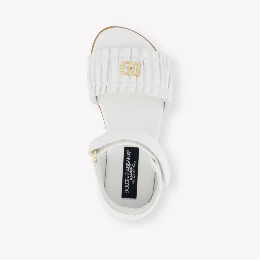 Dolce & Gabbana Mädchen Sandalen In Weiß