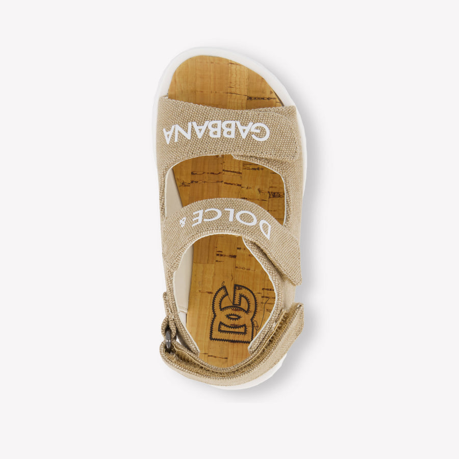 Dolce & Gabbana Jungen Sandalen In Beige