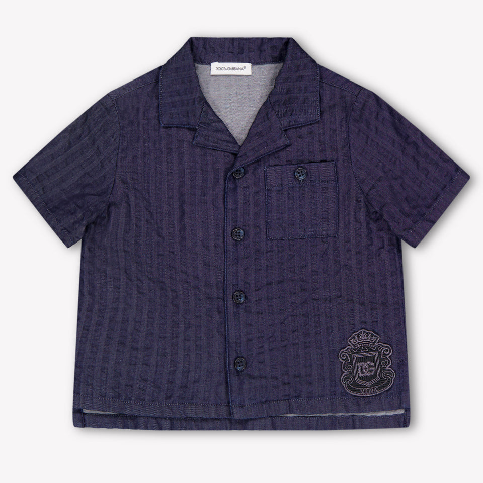 Dolce & Gabbana Baby Boys Shorts In Dark Blue