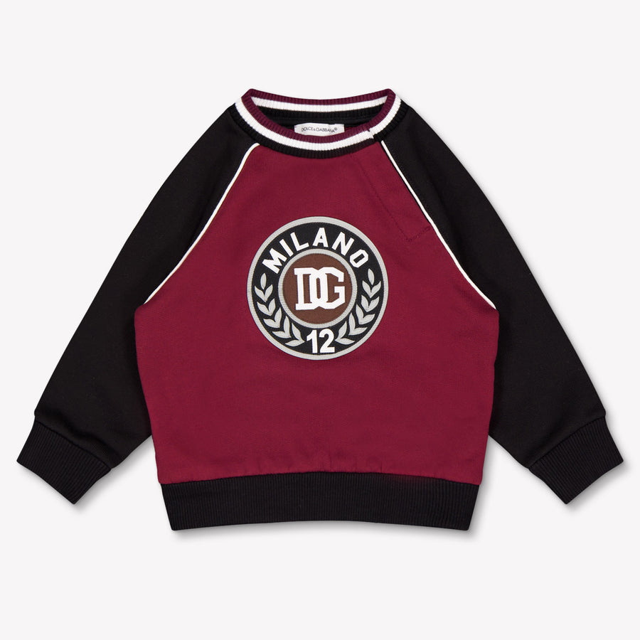 Dolce & Gabbana Bébé Garçons Pull En Bordeaux