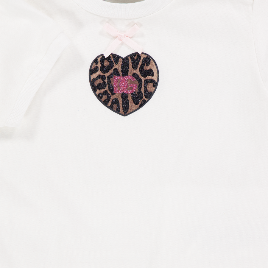 Dolce & Gabbana Bébé Filles T-shirt dans Blanc