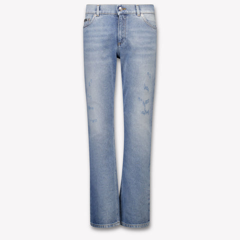Dolce & Gabbana Bambini Ragazzi Jeans Dentro Azzurro