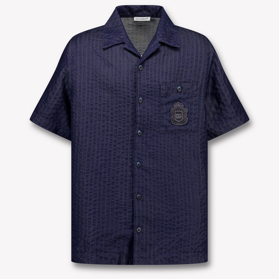 Dolce & Gabbana Kids Boys Blouse In Dark Blue