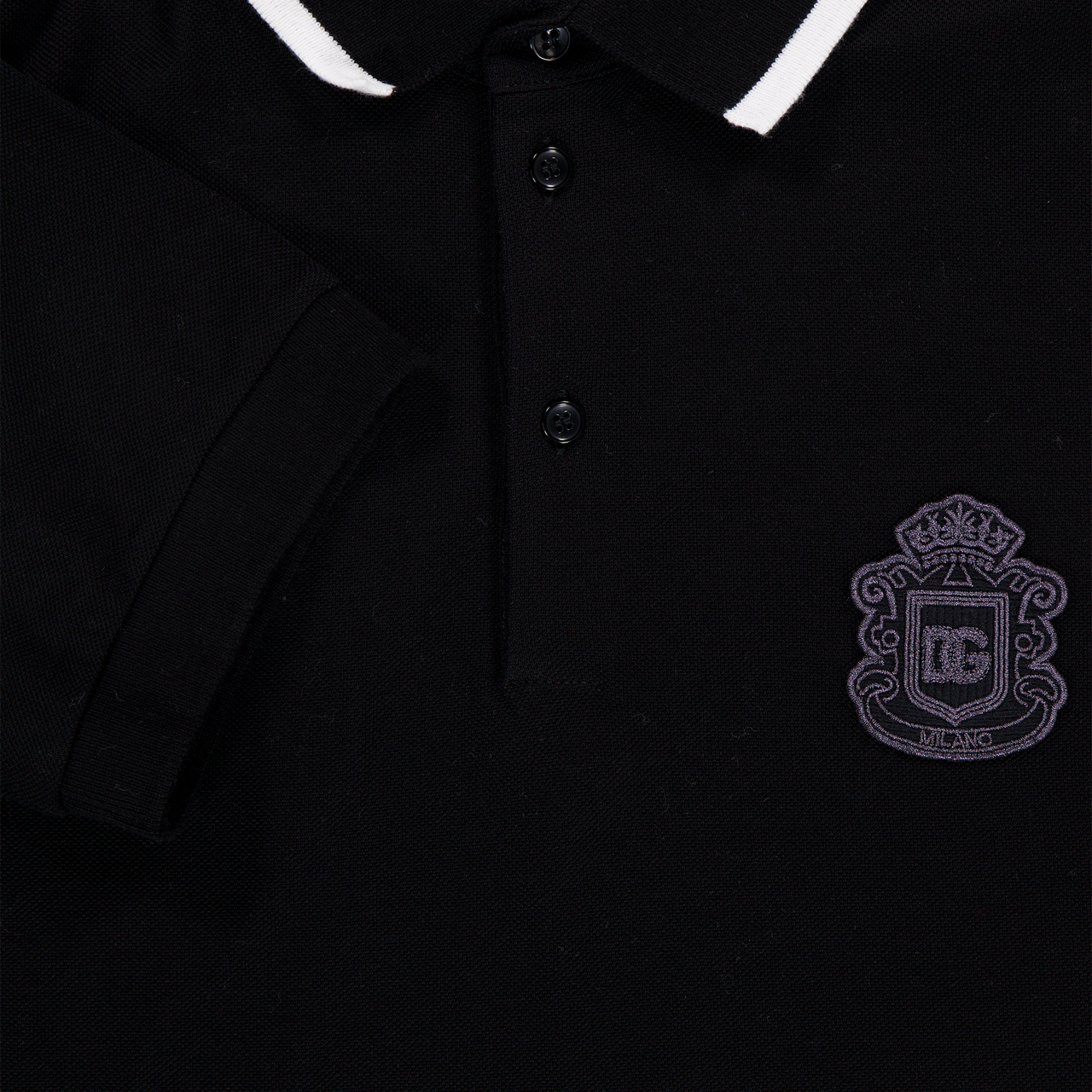 Dolce & Gabbana Enfants Garçons Polo En Noir