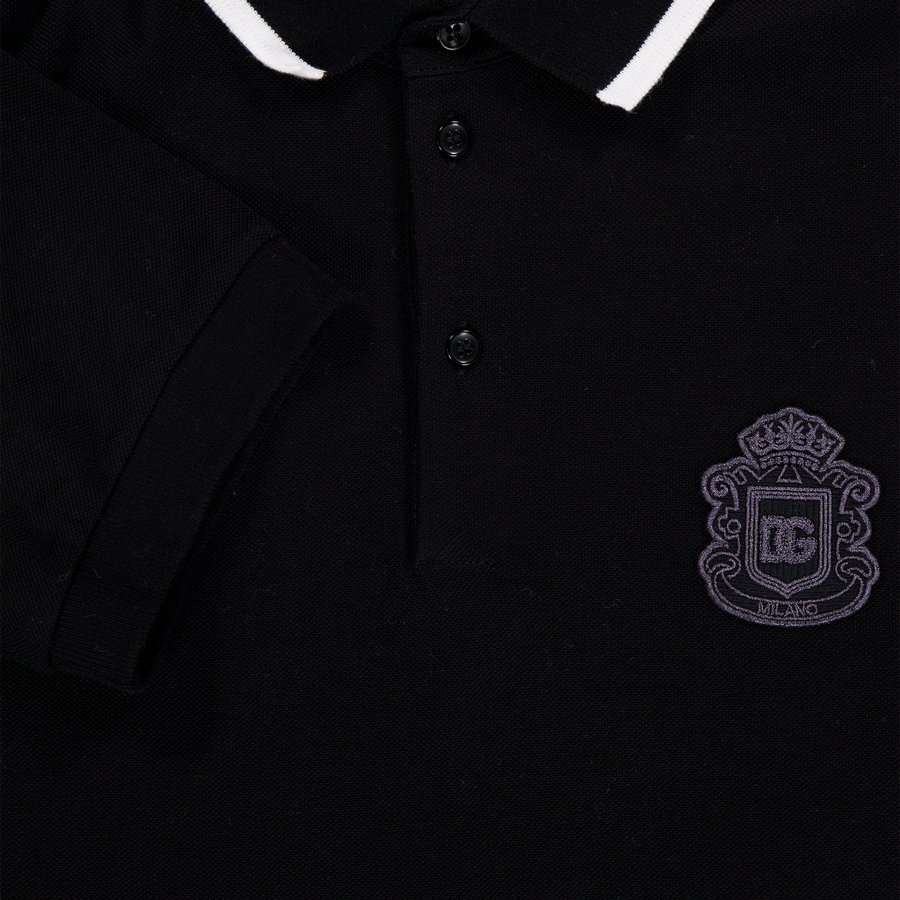 Dolce & Gabbana Enfants Garçons Polo En Noir