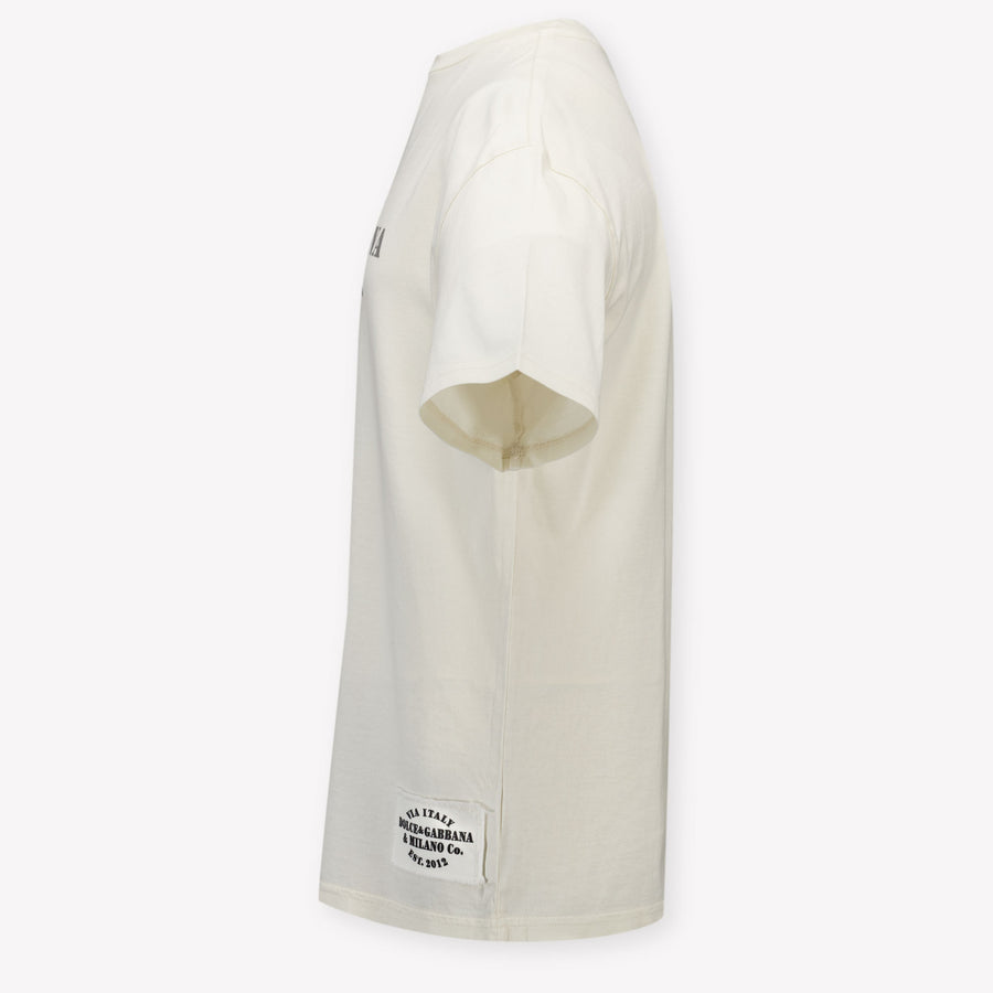Dolce & Gabbana niños Chicos Camiseta adentro Blanco Roto