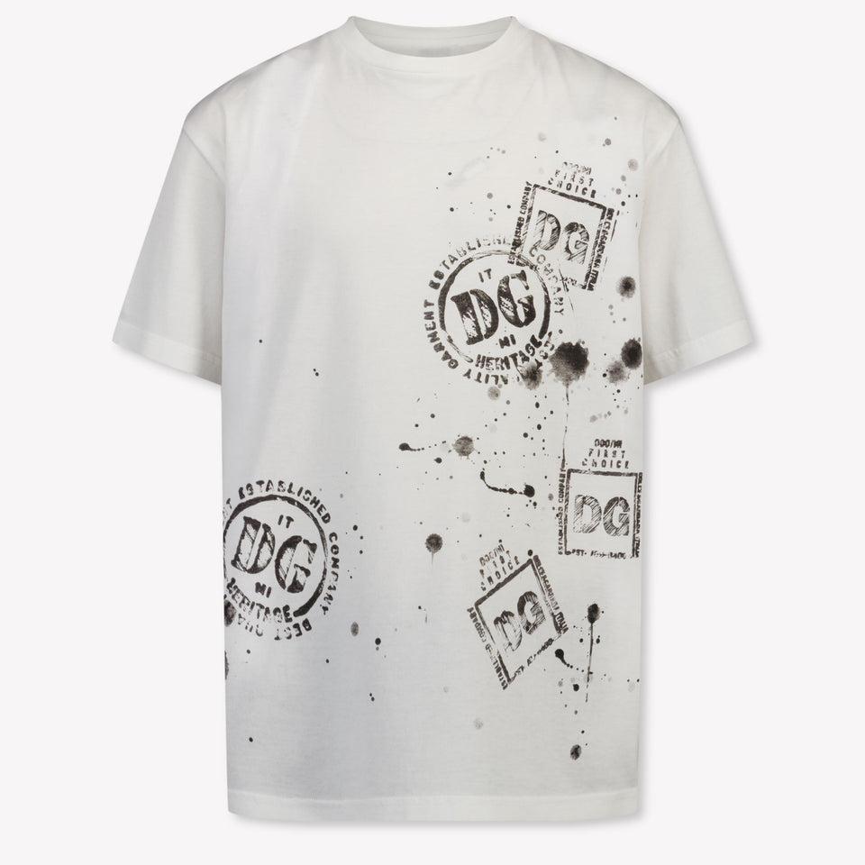 Dolce & Gabbana Kinder Jungen T-Shirt In Weiß