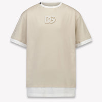 Dolce & Gabbana Kinder Jungen T-Shirt In Beige
