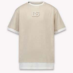 Dolce & Gabbana Kinder Jungen T-Shirt In Beige