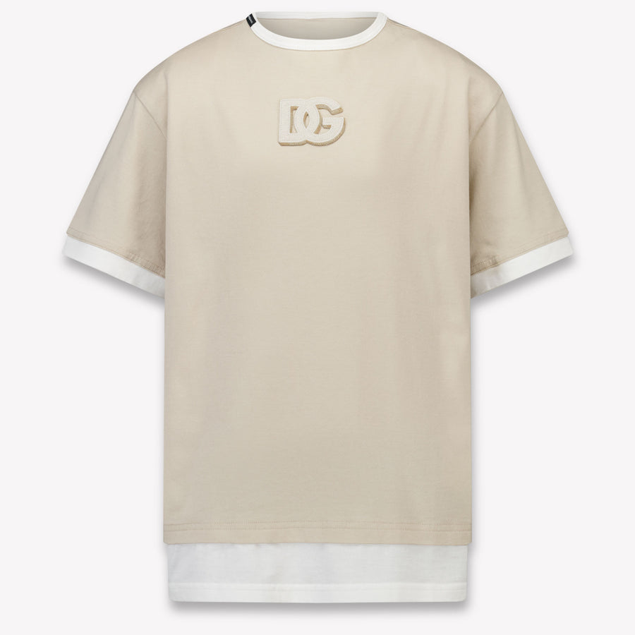 Dolce & Gabbana Kinder Jungen T-Shirt In Beige