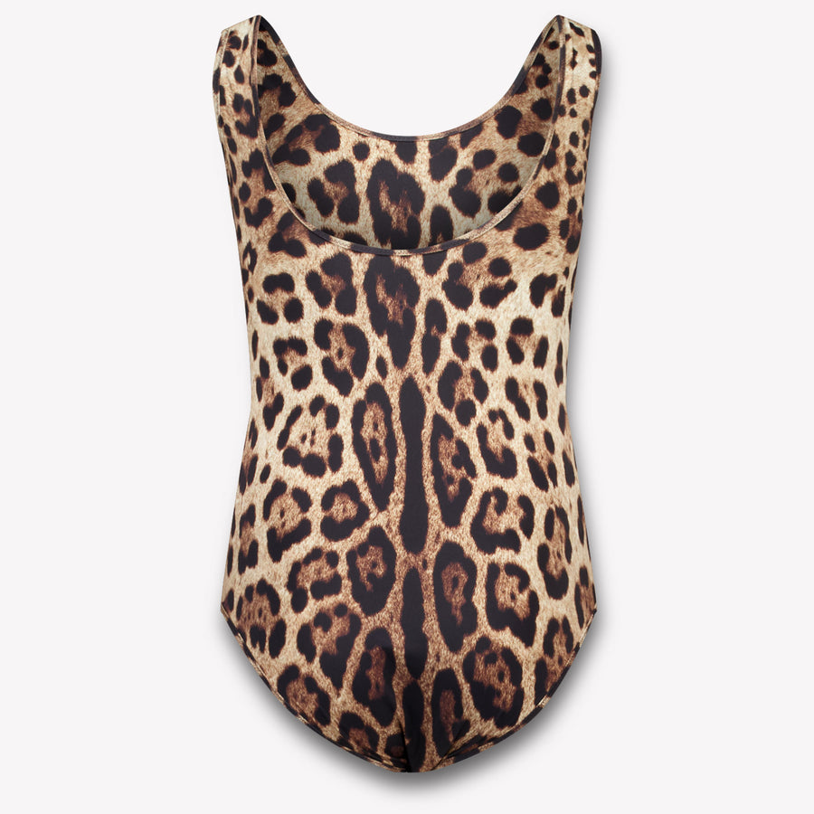 Dolce & Gabbana Kinder Meisjes Zwemkleding In Panter