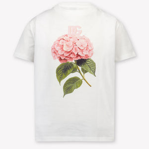Dolce & Gabbana Kinder Mädchen T-Shirt In Weiß