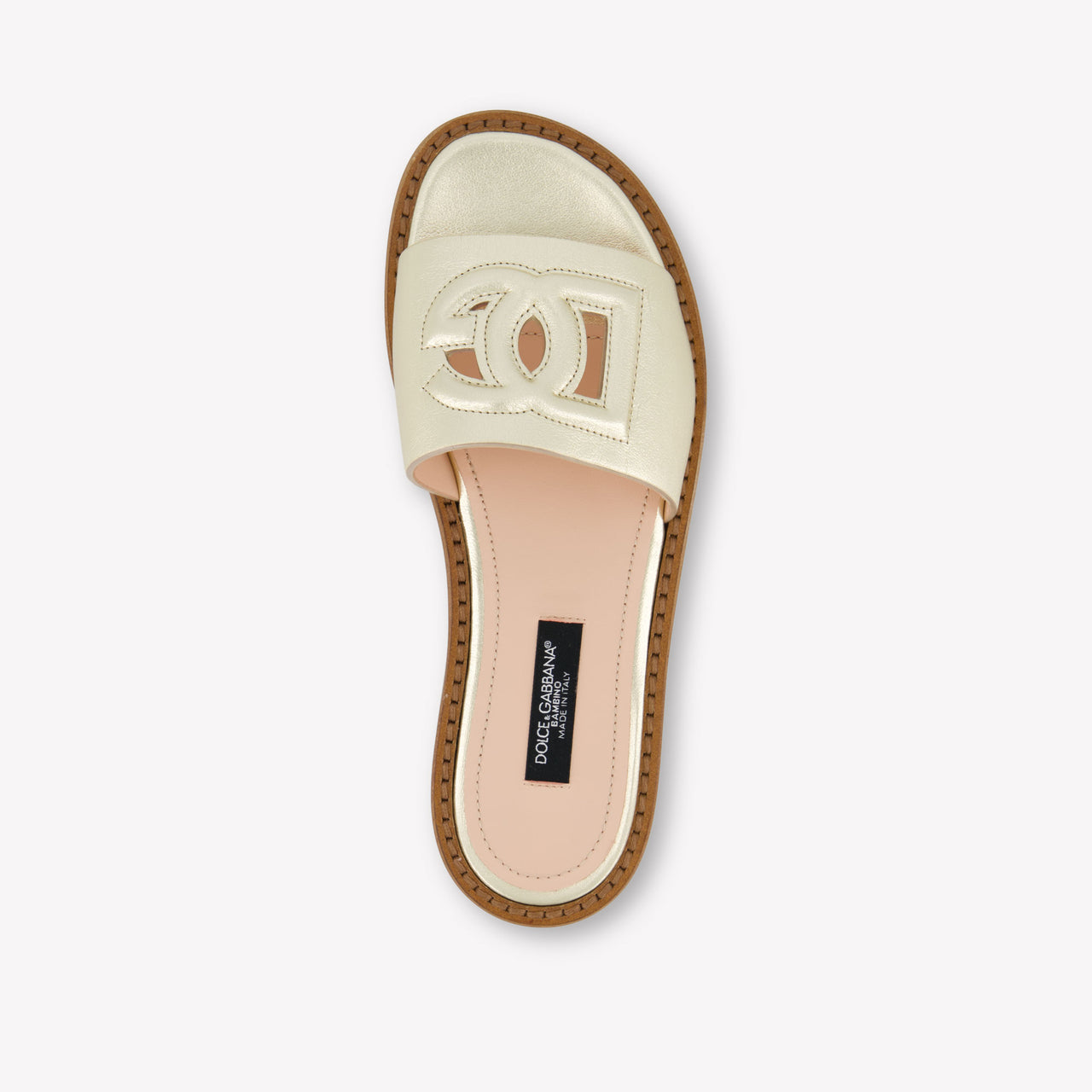 Dolce & Gabbana Filles Pantoufles Or