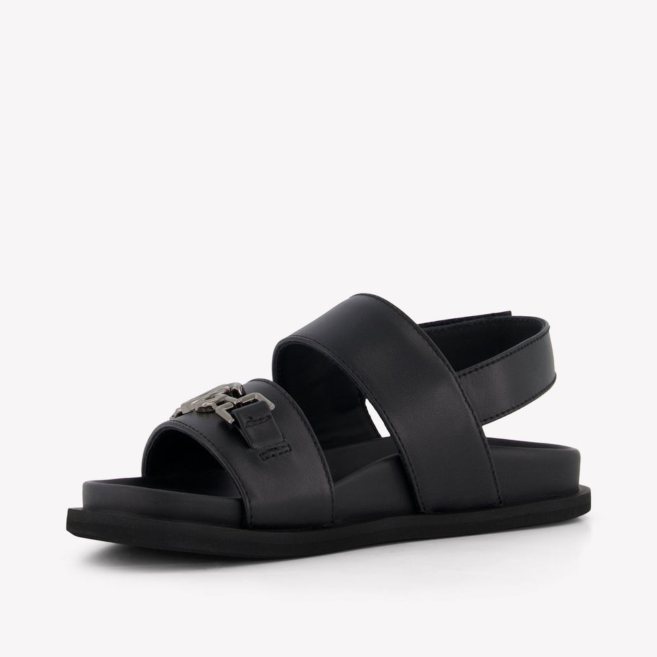 Dolce & Gabbana Unisex Sandals In Black