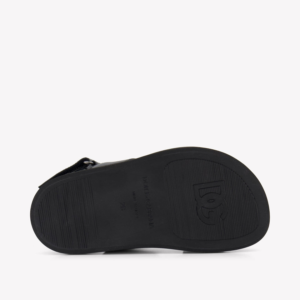 Dolce & Gabbana Unisex Sandals In Black