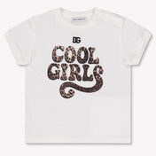 Dolce & Gabbana bebe Chicas Camiseta adentro Blanco