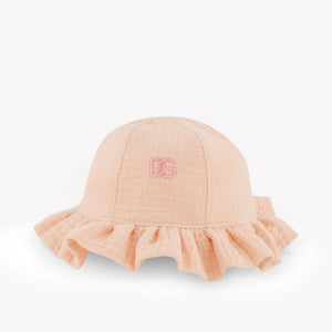 Dolce & Gabbana Bébé Filles Chapeau dedans Rose Léger