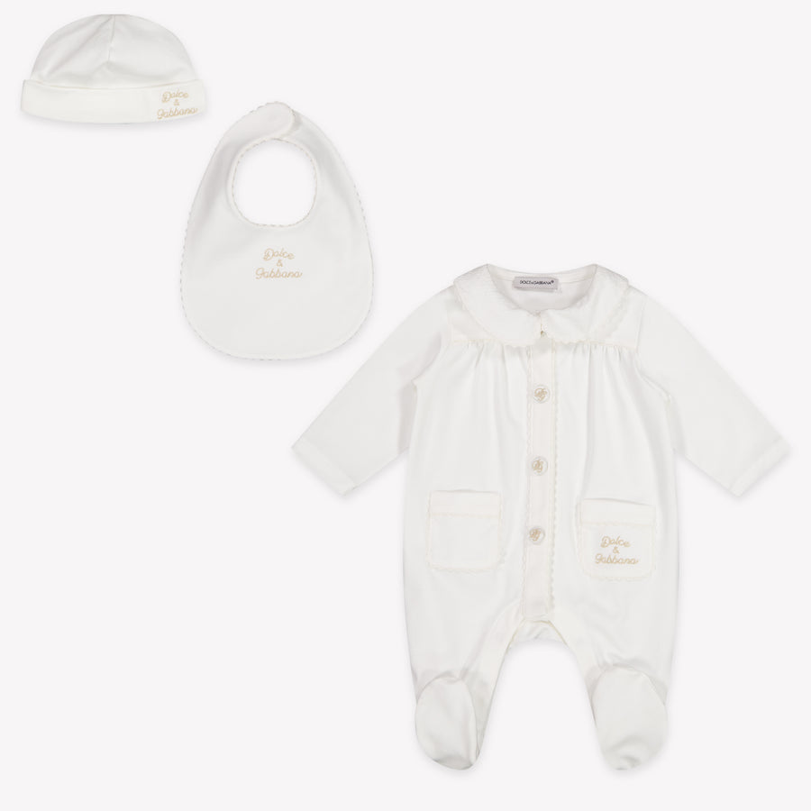 Dolce & Gabbana Baby Meisjes Boxpakje In Off White