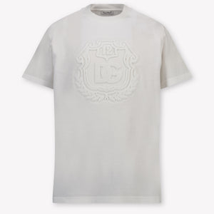 Dolce & Gabbana niños Chicos Camiseta adentro Blanco Roto