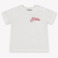 Dolce & Gabbana bebe Chicos Camiseta adentro Blanco